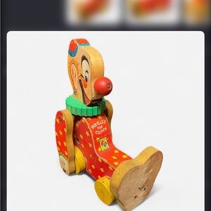 Vintage Squeaky Clown 1958/59 fisher price